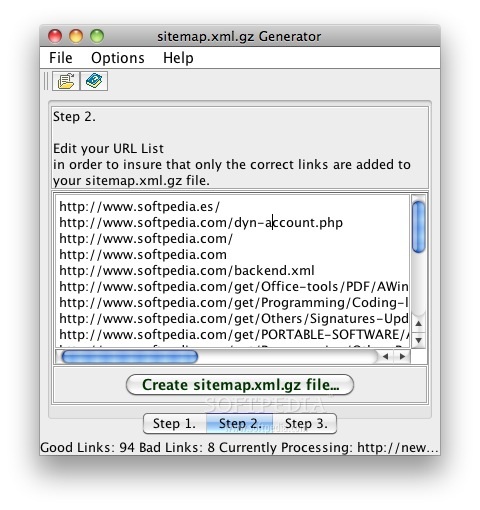 Sitemap generator for mac os x or online